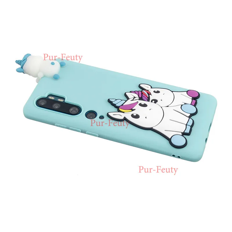 Для Xiaomi Note 10 Pro детский мультяшный рисунок 3D кукла игрушки мягкий силиконовый