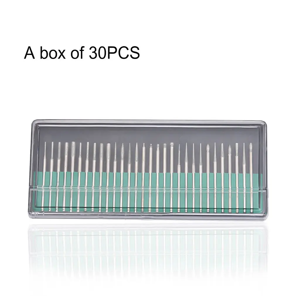 30 шт./компл. маникюрные инструменты для дизайна ногтей набор шлифовальная