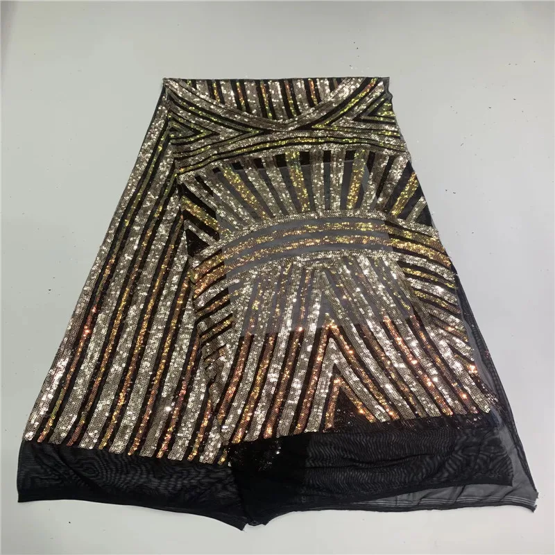 

Madison Hot Sale French Sequins Embroidered Tulle Lace Material African Lace Fabric 2020 High Quality Lace For Dress