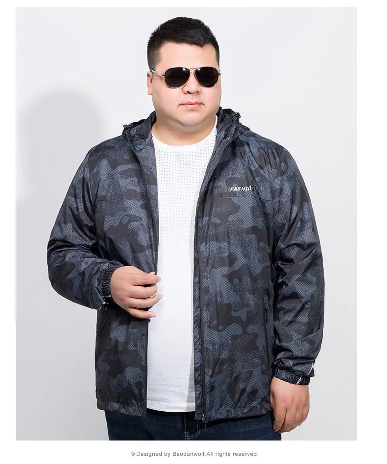 Плюс 10XL 8XL 6XL 5XL новая ультра тонкая куртка мужская брендовая одежда светильник