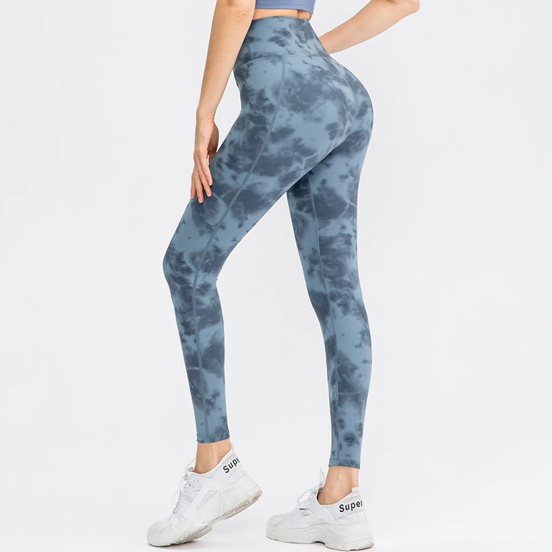 Yoga Pants Tights Sports Legging  Jacquard Sports Leggings High Waist Seamless Leggings Trousers Quick Dry Pants Workout Legging