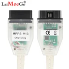 ECU MPPS V13.02 прошивка V13 v16 чип Тюнинг OBD2 Диагностический Сканер кабель высококачественные чипы USB порт OBDII Соединительный адаптер