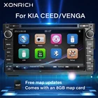 Автомагнитола 2 din, мультимедийная стерео система с DVD-плеером для Kia Ceed 2010, 2011, 2012, Venga, GPS, Glonass