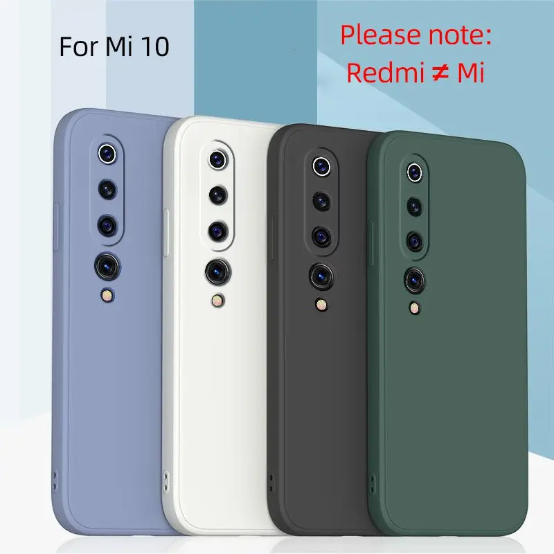 

For Redmi K40 K30 K20 Note 8 Pro Silicon Case For Xiaomi Mi 8 9 10 11 10s 10 Lite Cc9 Pro Straight Edge Anti Fall Soft Case