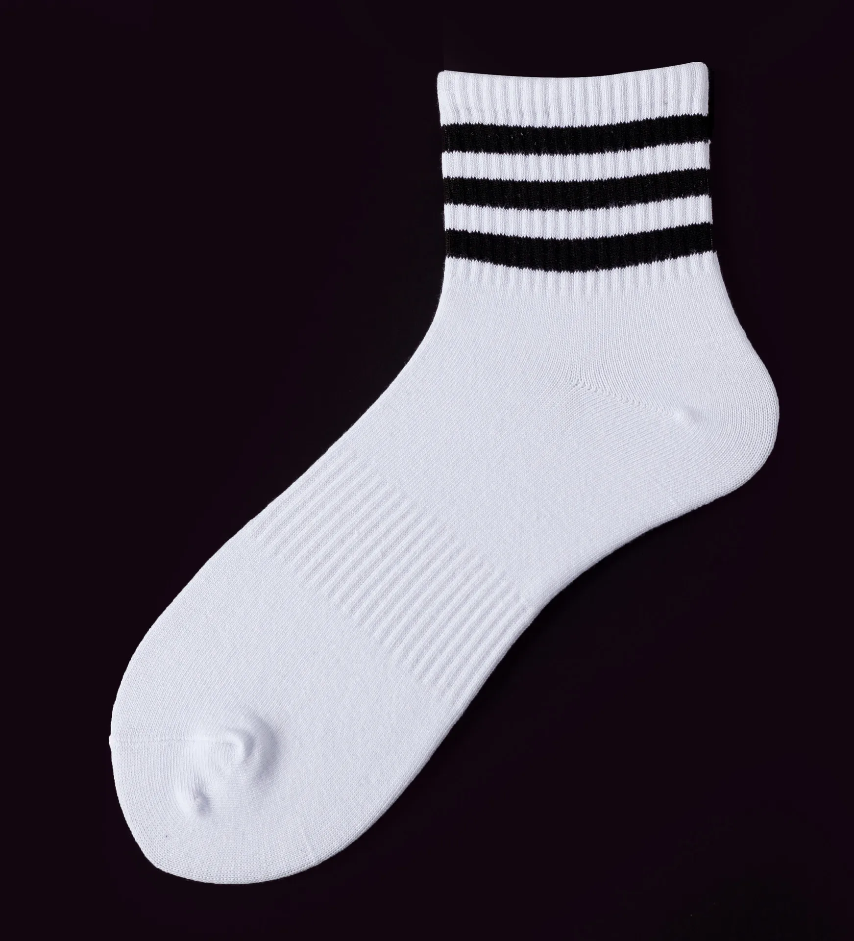 

Korean Fashion men's Socks Pure Color Stripe Pile Pile Sock Kawhi Harajuku Academy Style Spring and Autumn Female Casual Socks