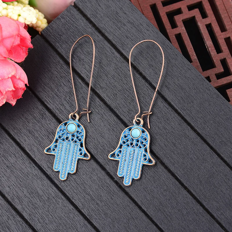 Картер Лиза Индийский Племенной ржавый колокольчик филигранные Висячие серьги