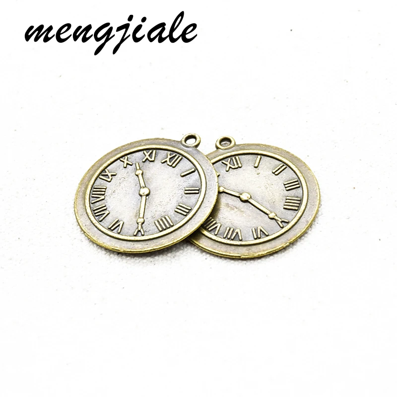

2pcs Wholesale Metal Alloy Punk Style Clock Charms Pendants For Making DIY Handmade Finding Jewelry