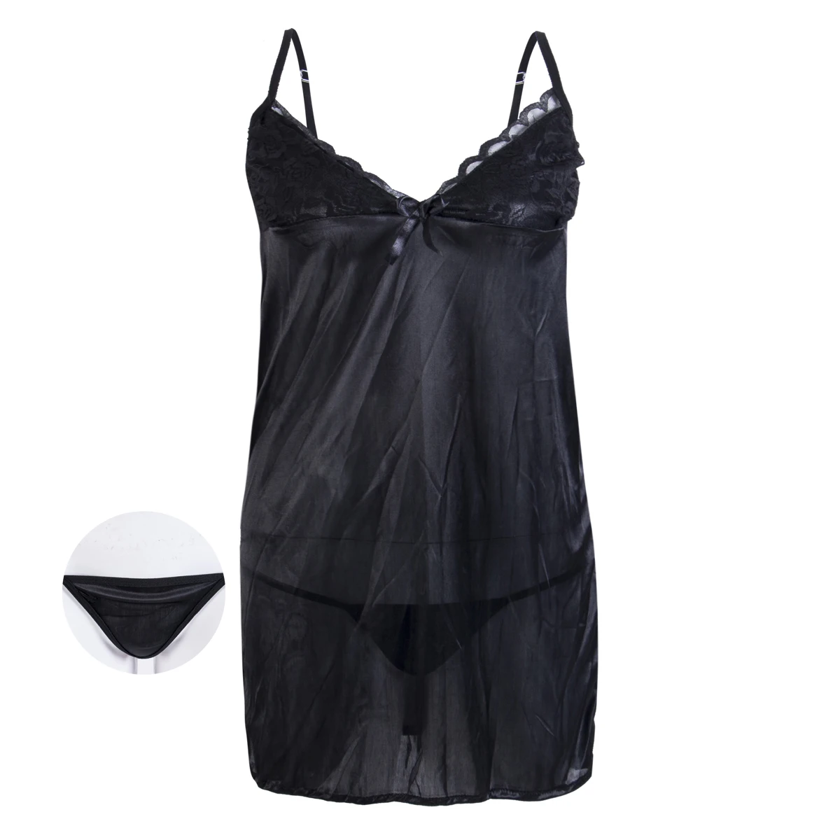 Женская ночная сорочка бебидол атласное платье халат пижама ночное белье