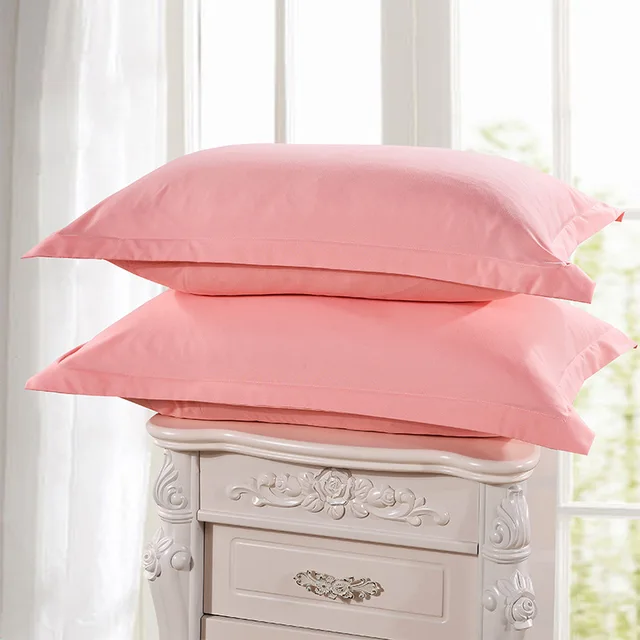 2 Piece Pillow Case Cover Jade Color Brief Style 100% Polyester Pillowcases Bedroom Use Pillow Cases 48cm*74cm 55