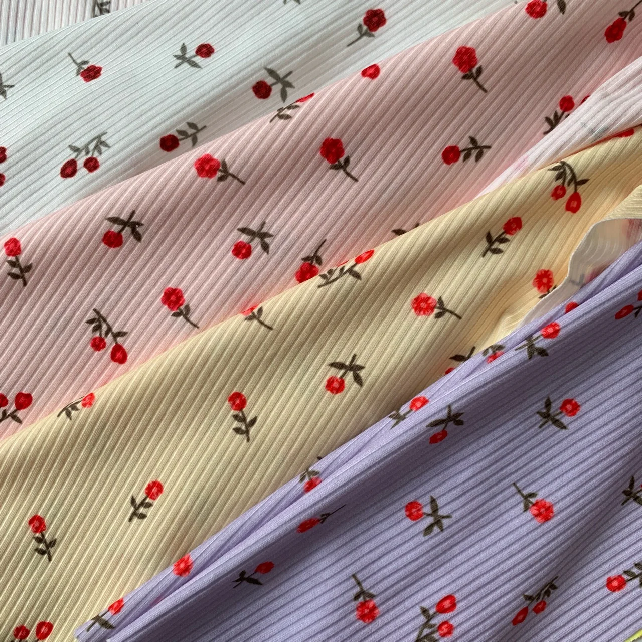 Женский трикотажный топ 2 х2 в рубчик, 45 х14, см/шт., TJ4152