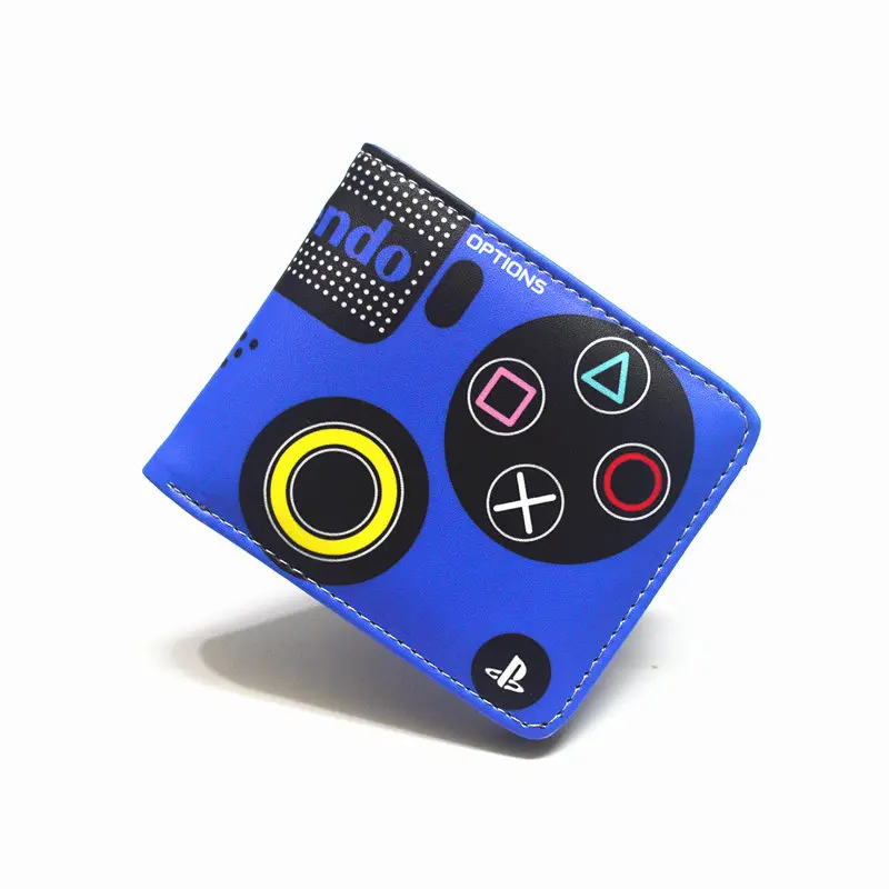 

Cartoon Wallet PU Game PlayStation Coin Pocket Credit Card Photo Boy and Girl Short Wallets