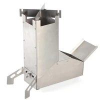 wood stove lightweight folding wood stove collapsible wood burning stainless steel rocket stove picnic cooking furnace