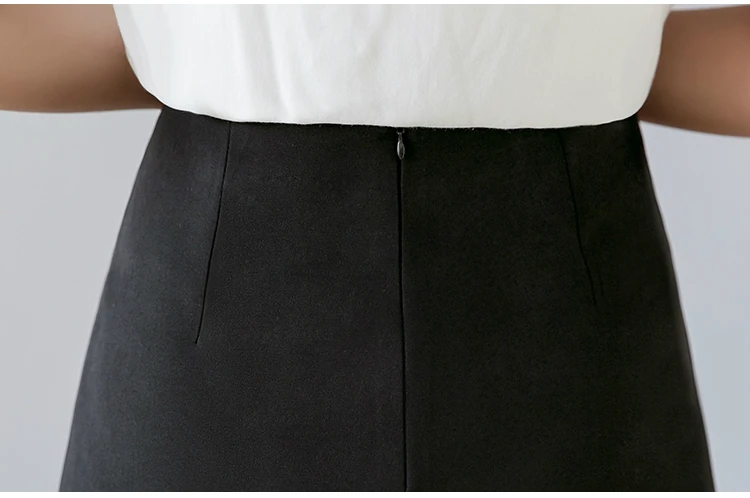 

Faldas Mujer Moda 2021 Skirts Womens Elegant Winter High Waist Skirt Women Casual Apricot Black A-line Mini Skirt Clothes C254