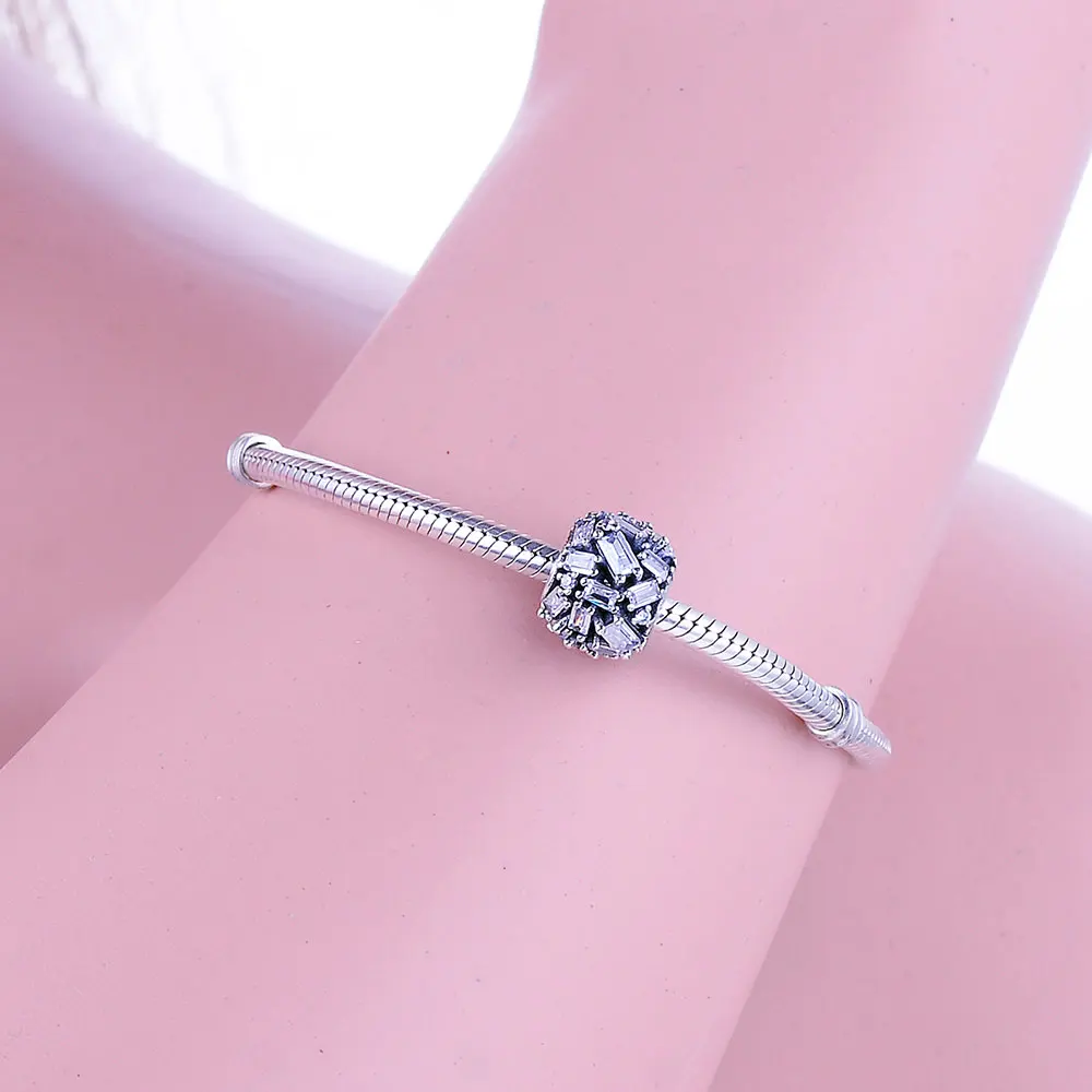 Шармы-бусины из серебра 2018 пробы с фианитом | Украшения и аксессуары