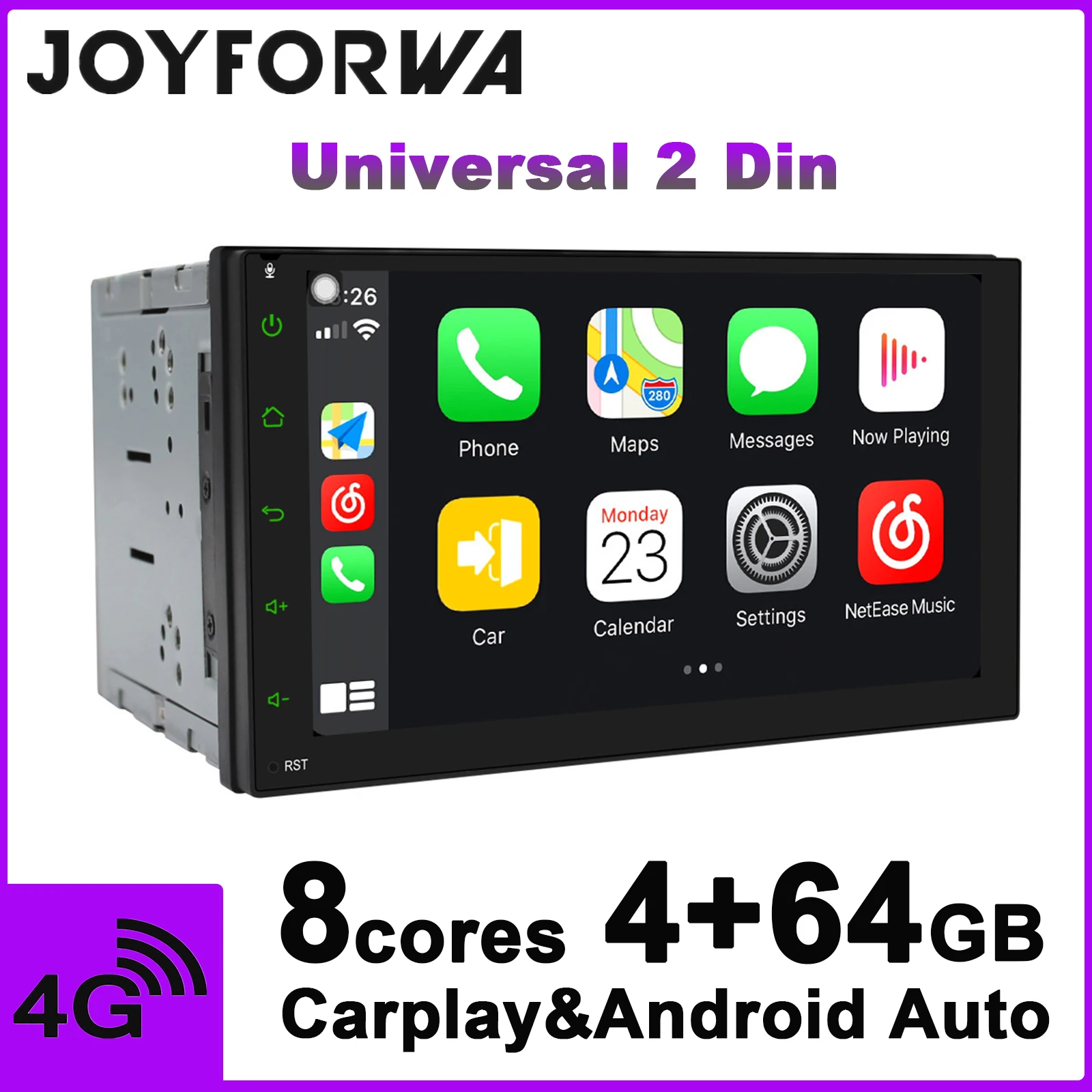 7 &quotавтомобильный стерео 2 Din Android радио аудио GPS мультимедийный плеер 4 Гб RAM WiFi 4G