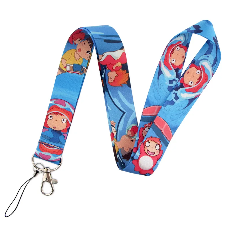 CA89 Blinghero Ponyo на скале, ремешок для ключей, ремешок для мобильного телефона, для ключей, ID, держатель для карт, 1 шт