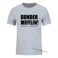 dunder mifflin mens t shirt the office tv show costume streetwear harajuku high quality funny t shirts graphic