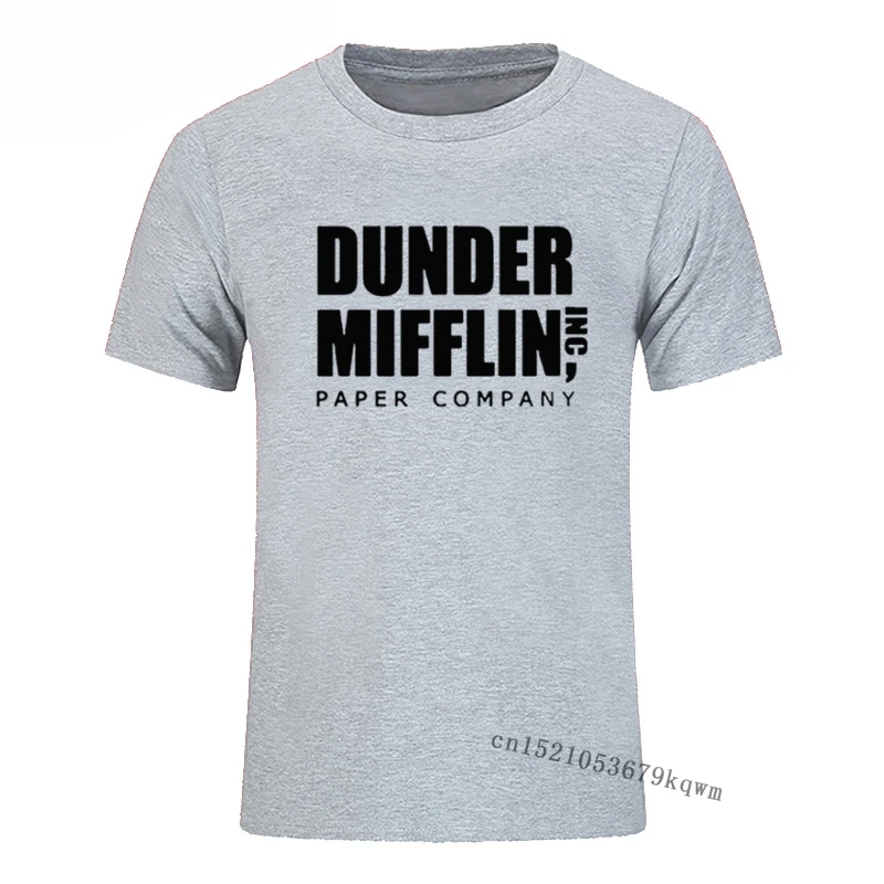 Dander Mifflin Мужская футболка офис ТВ-шоу Костюм Уличная Harajuku Высокое Качество
