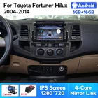 Автомагнитола 2DIN Android 8,1 для Toyota Fortuner Hilux 2004 2008 2012-2014, мультимедийный видеоплеер с Gps-навигацией, головное устройство с DVD, FM