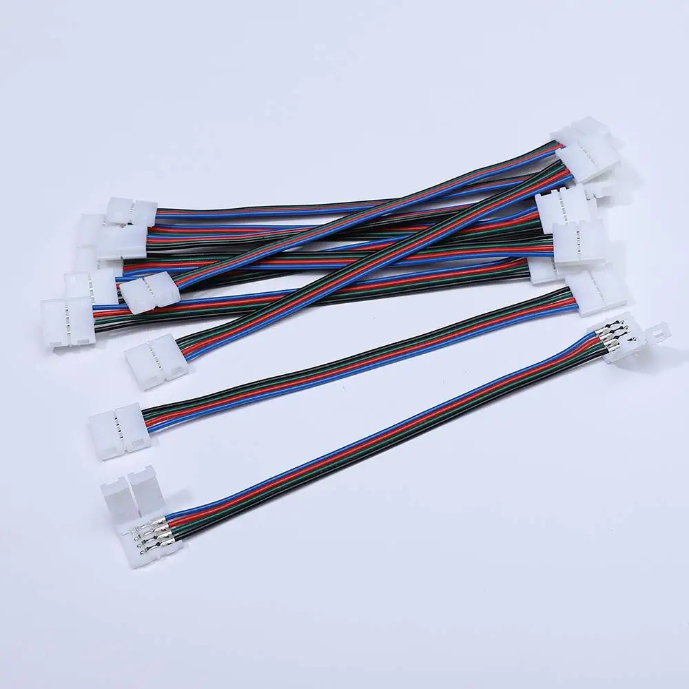 5050 RGB светодиодные ленты Разъем 4 pin полосы света разъем адаптера 10 мм 4Pin в полоску