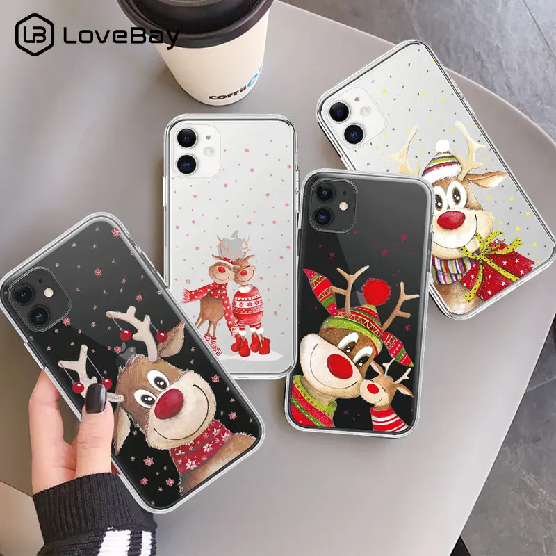 Чехол для iPhone 11 12 Mini Pro X XR XS Max 8 7 6 6s Plus 5 5s SE 2020 с изображением Санты | Мобильные