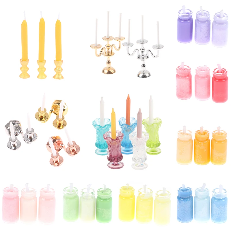 

Миниатюрный Настольный подсвечник для кукольного домика, Рождественская сцена, домашнее украшение, подсвечник для торта, украшение для кук...