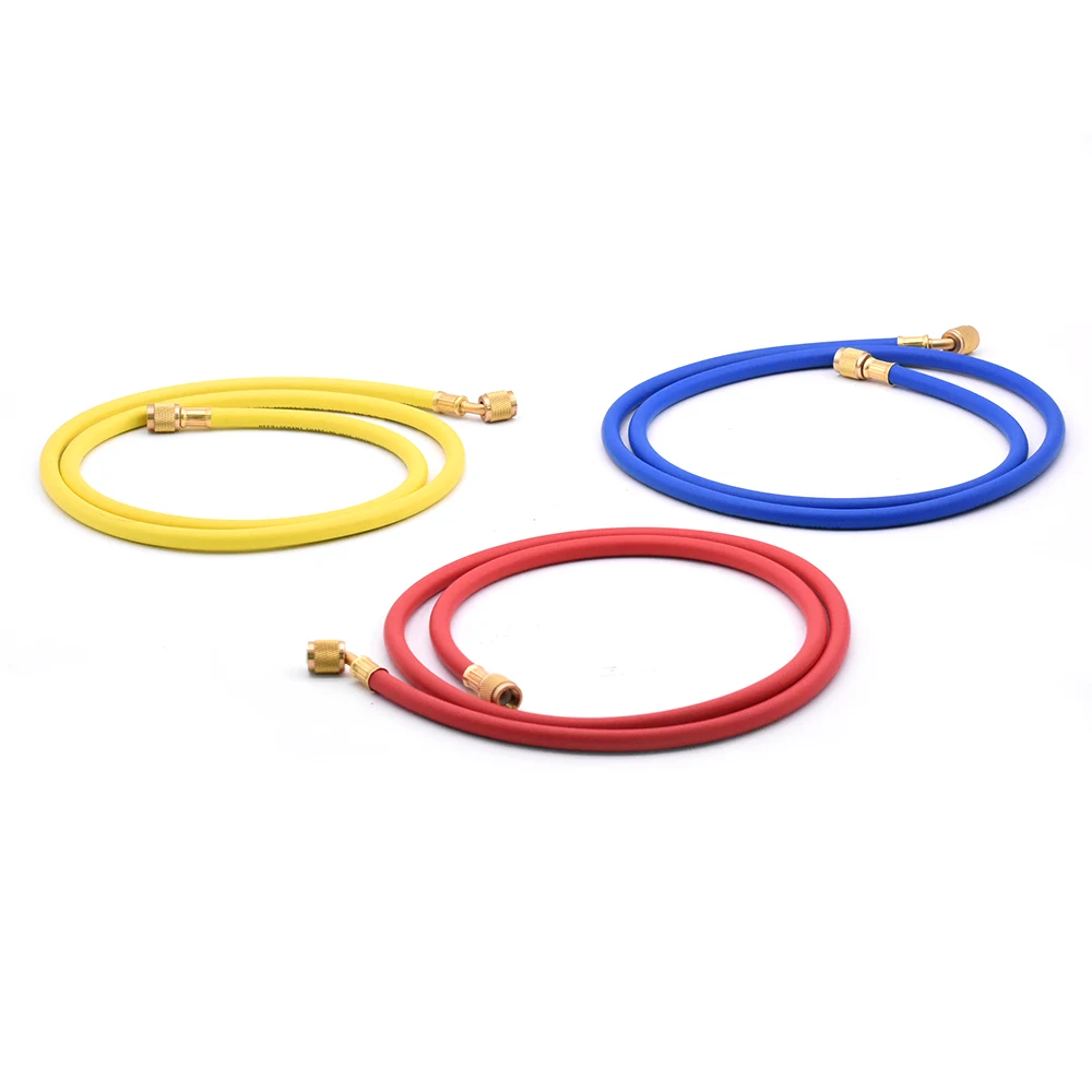 Холодильное зарядки шланги 3 шт./компл. 1,5 M r R134a R410a R22 R12 R502 тест 550 Кондиционер Инструменты манометр