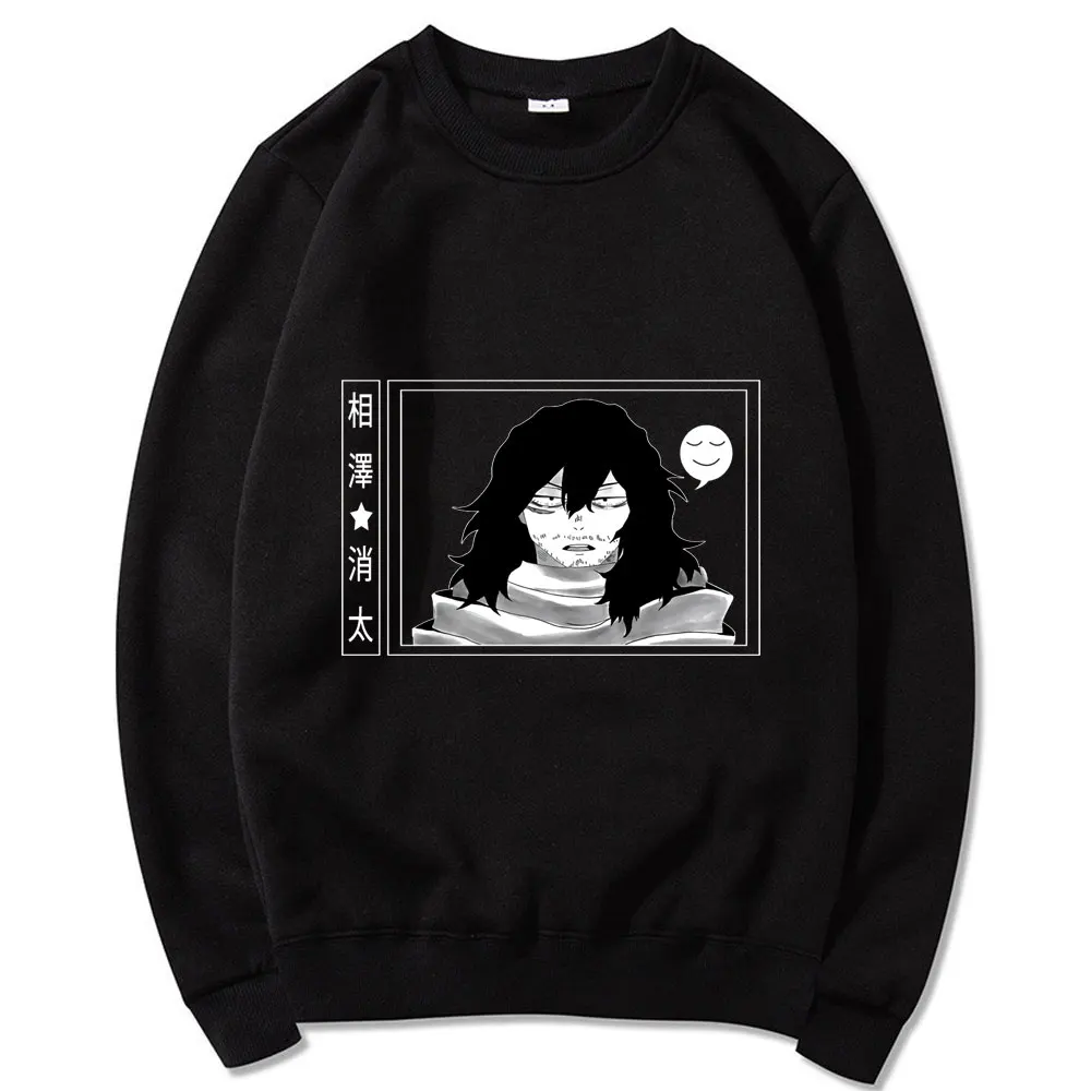 

Comics Aizawa Shouta Print Sweatshirt Male Casual Style Sweatshirts Japanese Anime My Hero Academia Pullover Sportswear Tops