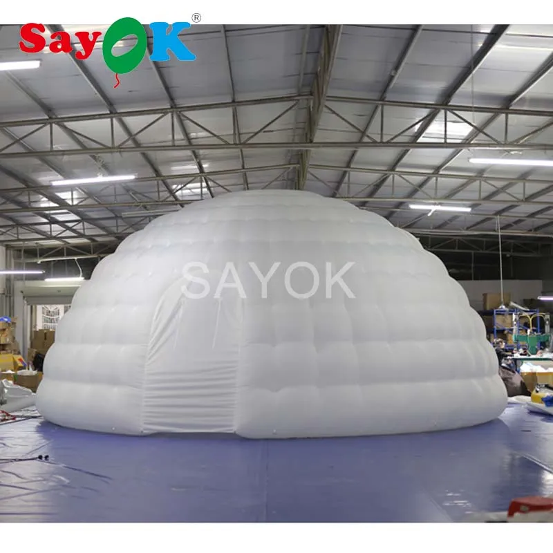 8 м большой надувной купол палатки Надувные Igloo палатки надувные вечерние палатки надувные события Свадебные Палатки