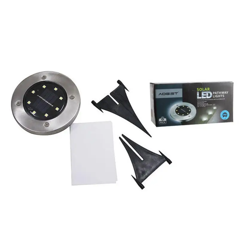 

Buried Stainless LED Solar Power Ground Lights Floor Decking Patio Outdoor Waterproof Garden Lawn Path Lamps High Brightness