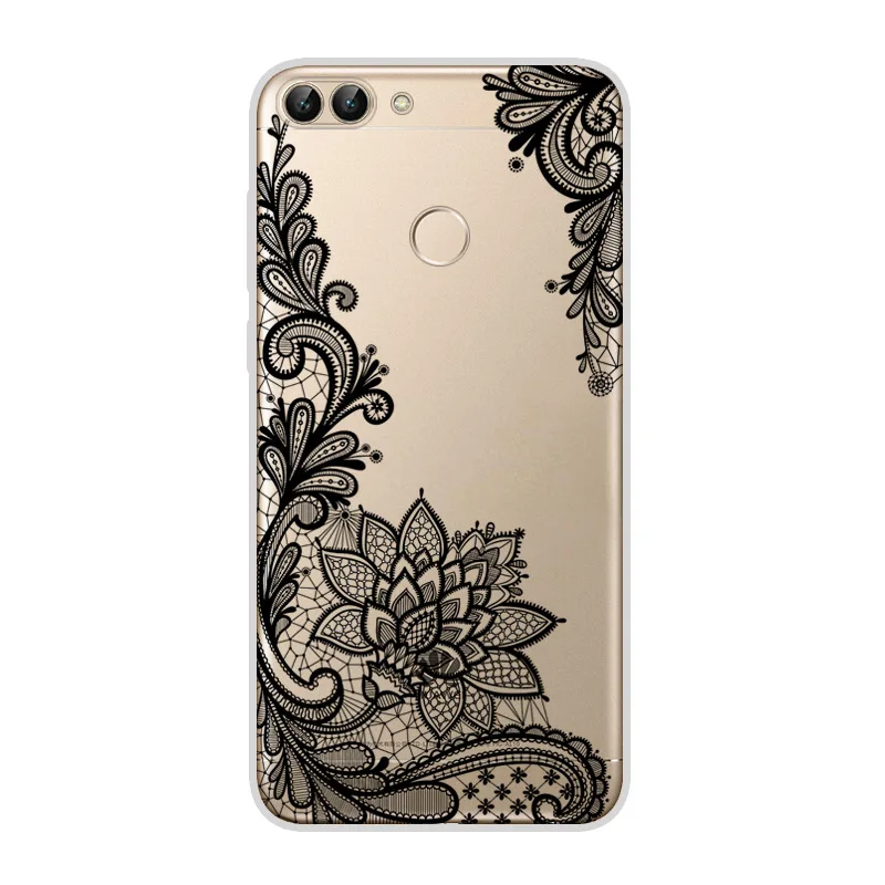 Силиконовый чехол 5,65 дюйма для huawei P Smart чехол Симпатичные, из мягкого ТПУ чехол для huawei P Smart Cover PSmart для huawei enjoy 7s - Цвет: 53 0924