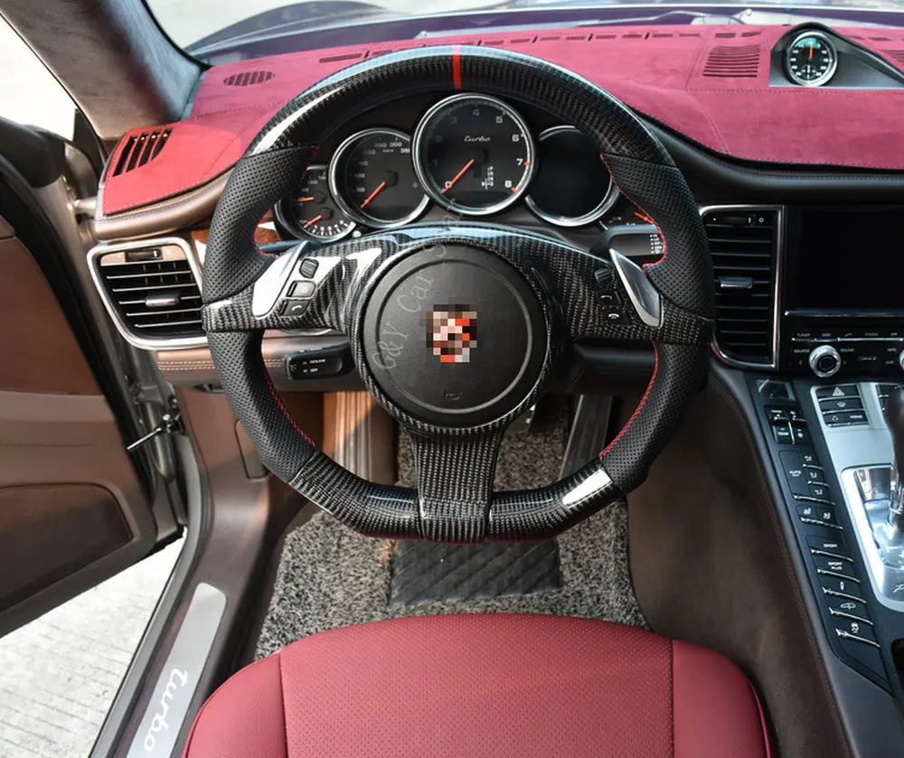 Индивидуальное 100% углеродное волокно Автомобильное рулевое колесо для Porsche Cayenne