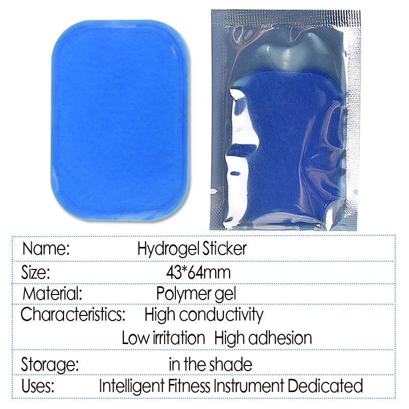 20 шт гидрогель гель наклейки для EMS тренер стимулятор мышц гелевые подушечки