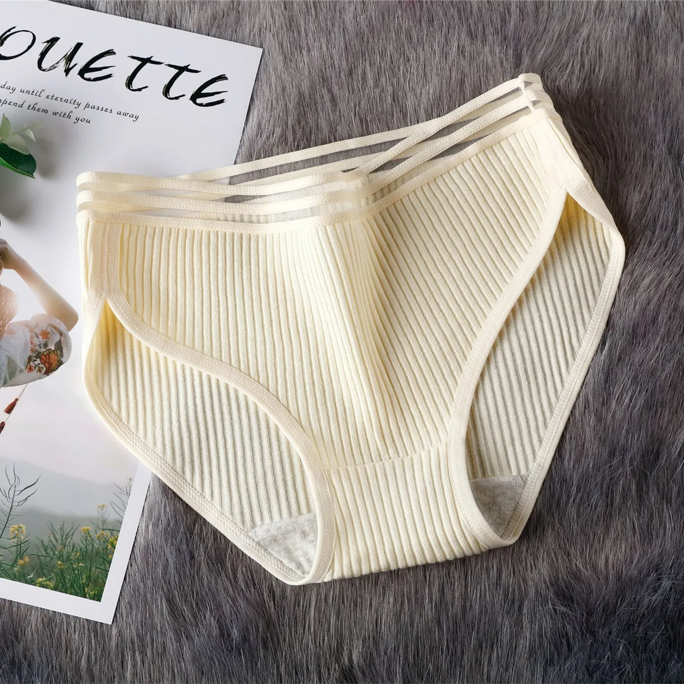 Новинка 2021 стильные ажурные трусики для подростков хлопковое дышащее нижнее