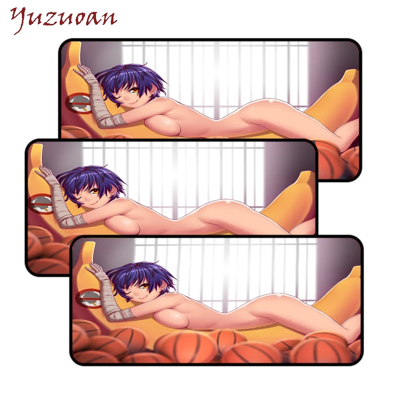 Yuzuoan большой мультяшный игровой компьютерный коврик для мыши японского аниме