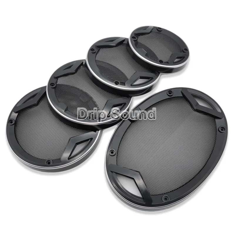 Сетчатая Крышка для автомобильного аудио декоративная круглая металлическая