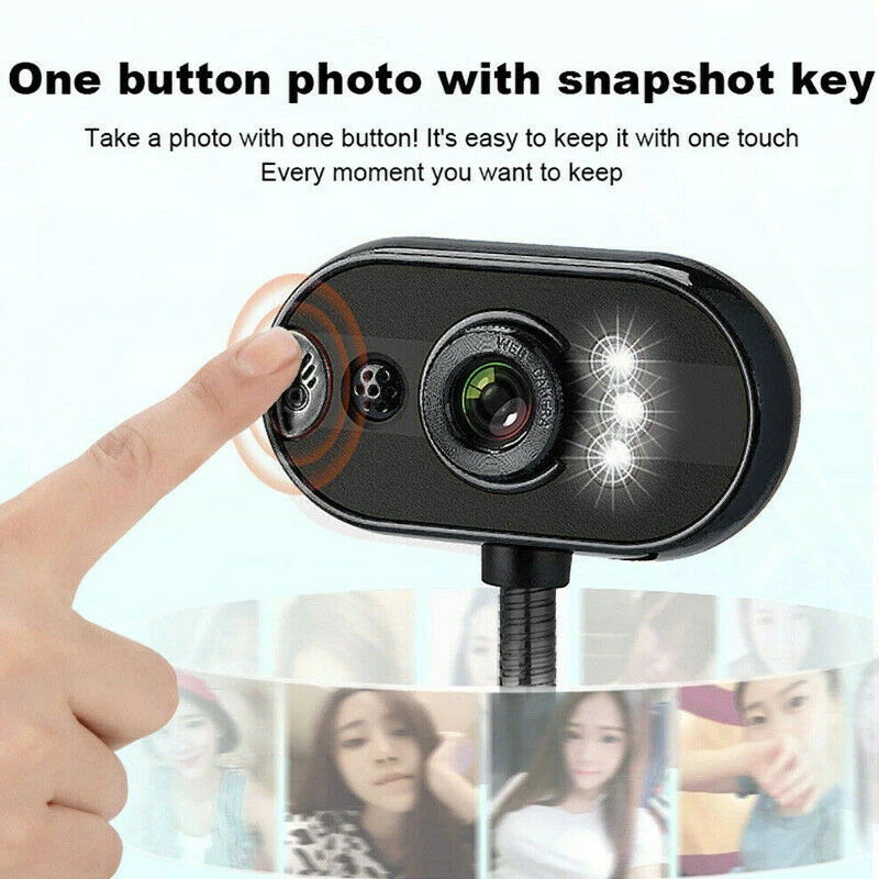 USB 2 0 Веб камера для компьютера и Камера 480P Веб-камера с микрофоном 4 населенных