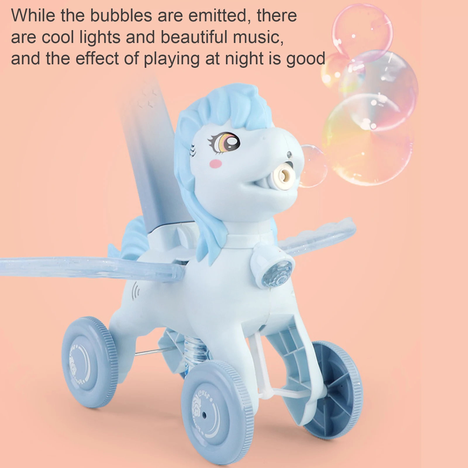 

Pony Trolley Automatic Bubble Machine Charging Electric Bubble Blowing Machine Outdoor Toys Kid Toys latest