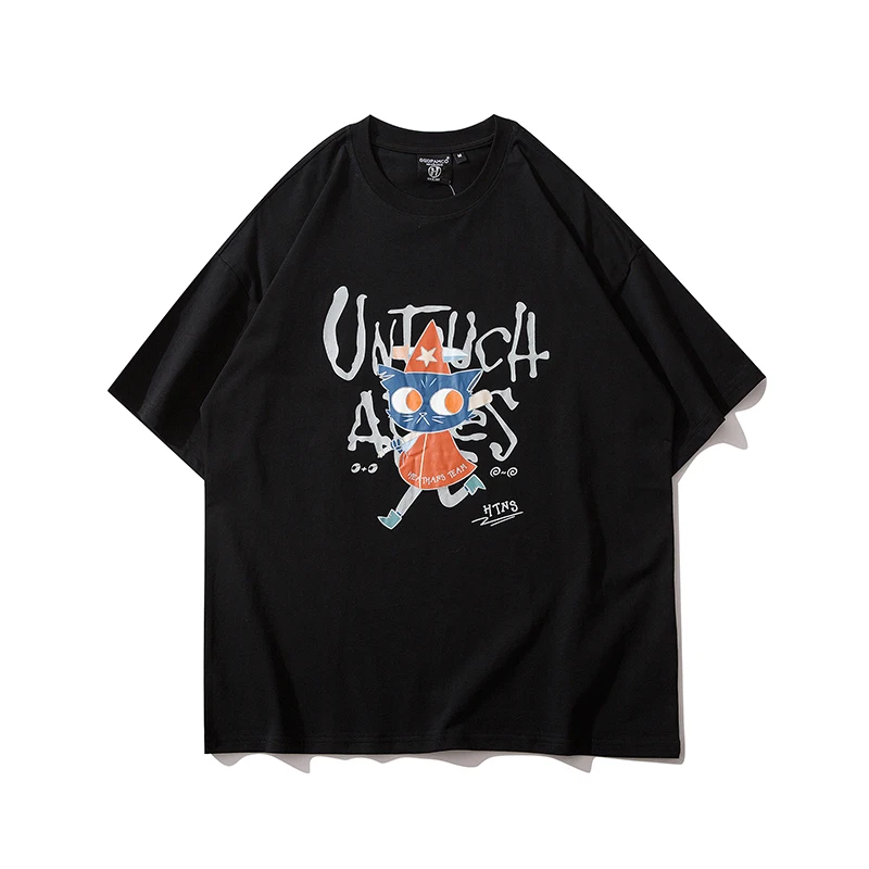 

2021 New Summer T Shirts Women Funny Cartoon Print Oversized T Shirt Casual Cotton Short Sleeve Tops Tees Femme Harajuku Tshirt