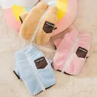 Одежда для домашних животных, Осень-зима, сохраняющий тепло, коралловый флис с карманами, свитер на молнии, подкладка из животных, жилет, куртка, кошка, чихуахуа, йоркширский терьер