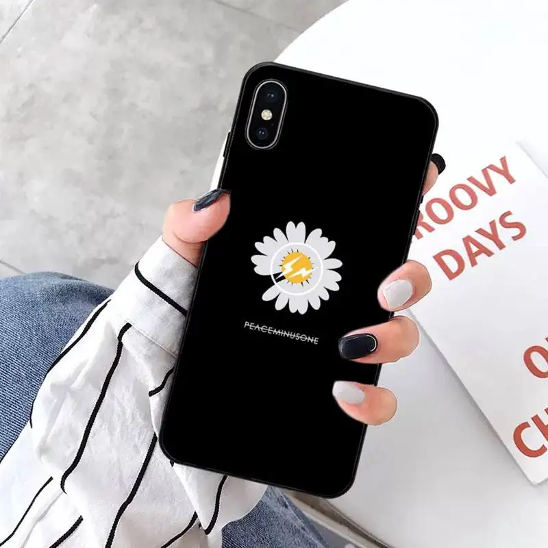 

Black White Flower Daisy Phone Case for iPhone 11 12 pro XS MAX 8 7 6 6S Plus X 5S SE 2020 XR mini