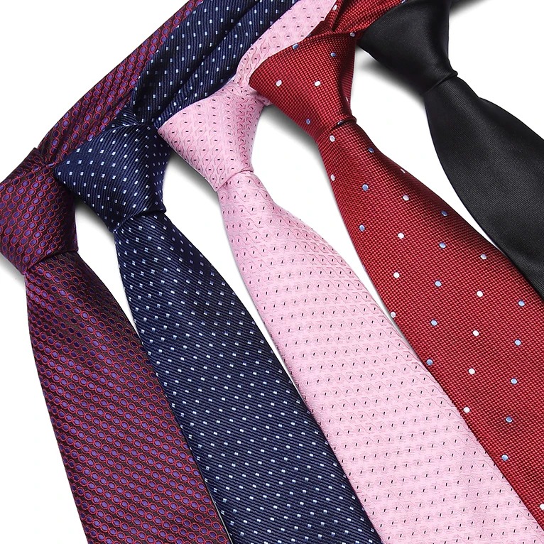 

Роскошные мужские галстуки с принтом 7 см для мужчин, тонкие галстуки из полиэстера, жаккардовые галстуки для худой шеи, свадебные Узкие гал...