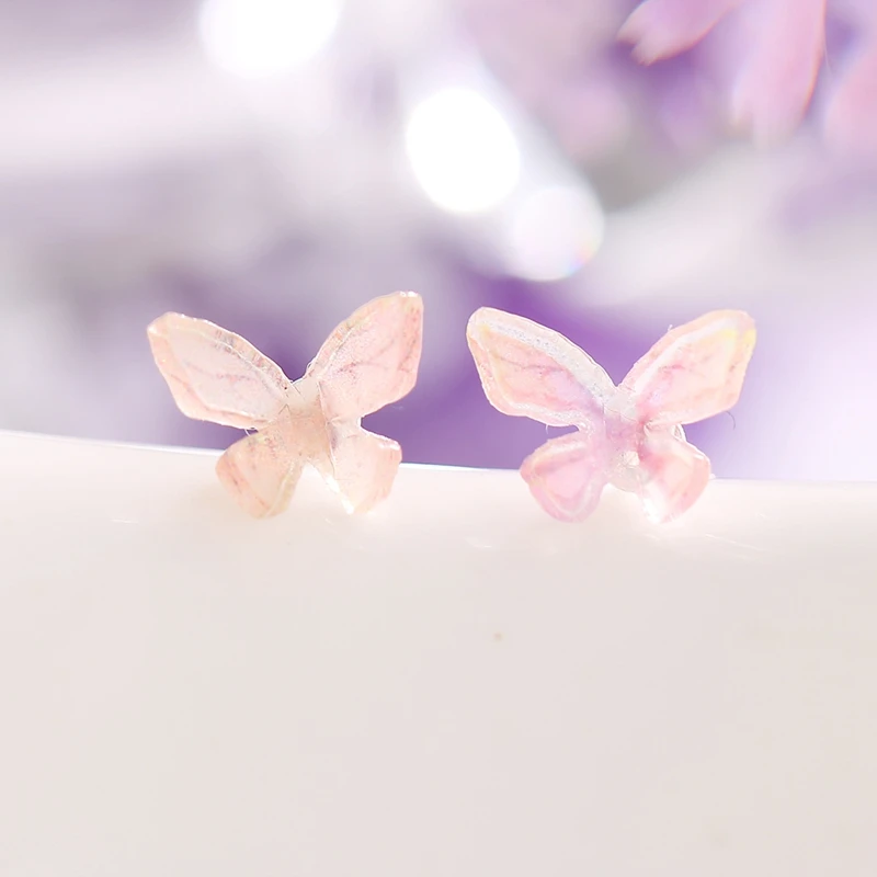 

New Butterfly Stud Earrings Fairy Stereo Butterfly Earrings Set Women Child Colorful Butterfly Studs Hypoallergenic Stud Earring