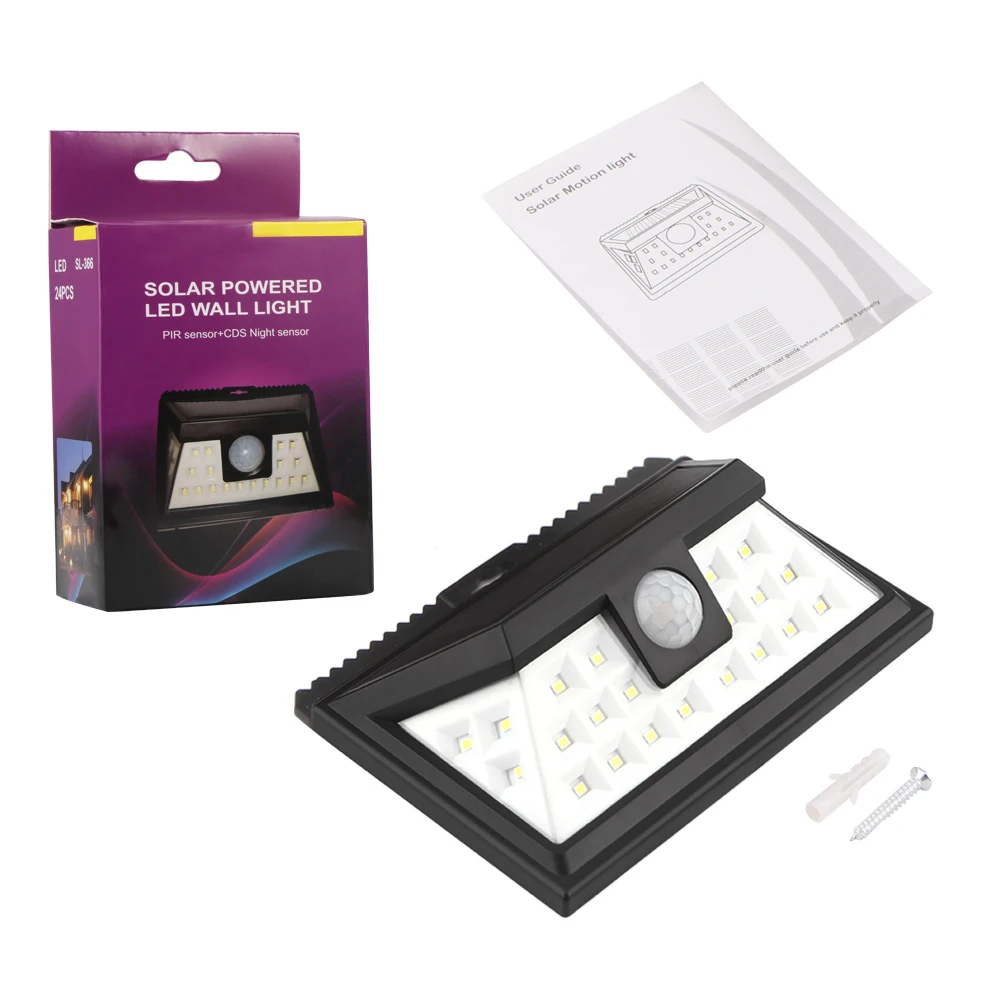 Уличный светодиодный фонарь на солнечной батарее с 3 дополнительными режимами