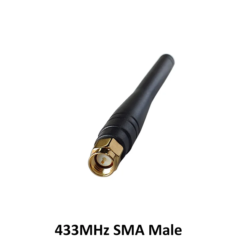 GRANDWISDOM 5pcs 433mhz antenna 3dbi sma male lora antene pbx iot module lorawan signal receiver antena high gain