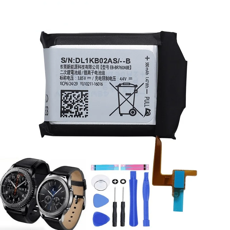 

Аккумулятор для Samsung Gear S3 Frontier / Classic EB-BR760ABE EB-BR760A SM-R760 380mAh