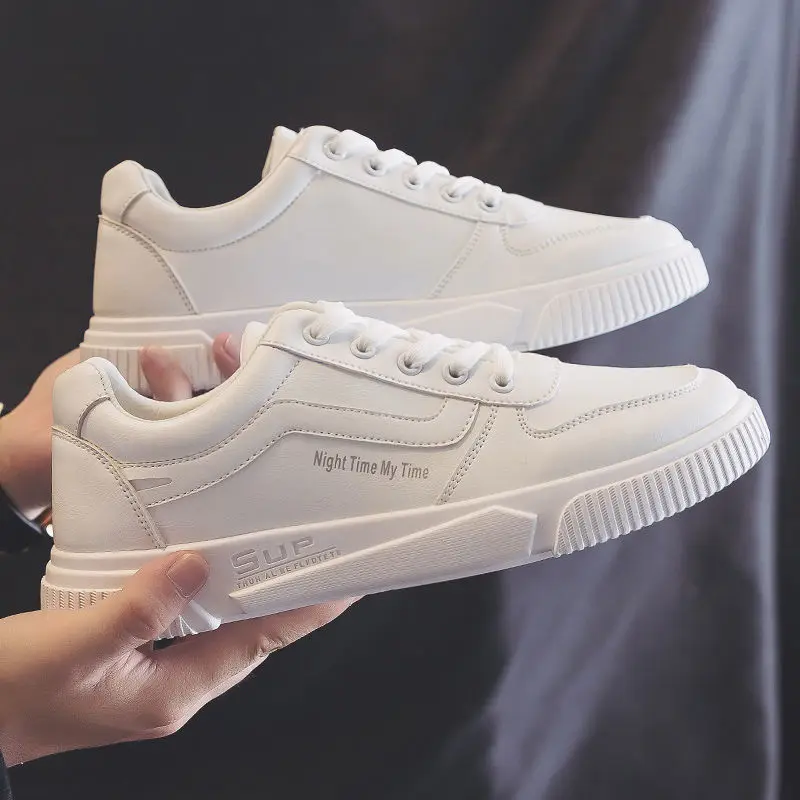 

QWEEK Sneakers Women White Flat Korean Canvas Sports Platform Shoes Vulcanize Rubber Personality Casual Basket Running Tennis