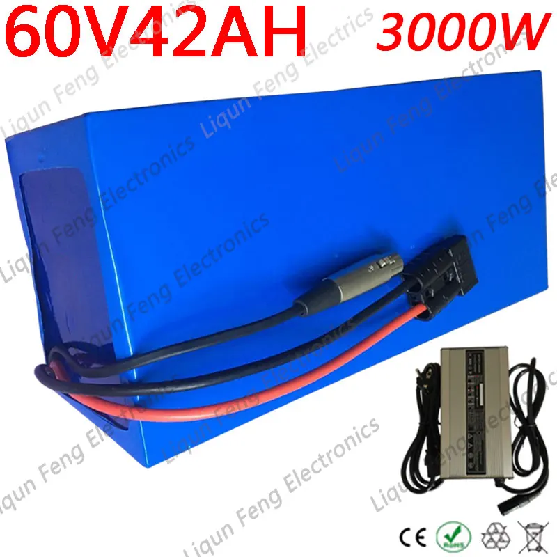 Аккумулятор для электровелосипеда 60 в литиевый 20 А · ч 25 30 35 40 1500 Вт 2000 3000 | Спорт и