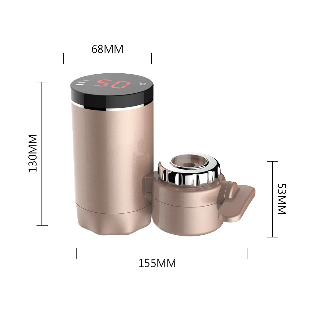 

3000W Kitchen Electric Water Heater Tap Instant Hot Water Faucet Heater Cold Heating Faucet Tankless Instantaneous Water Heater