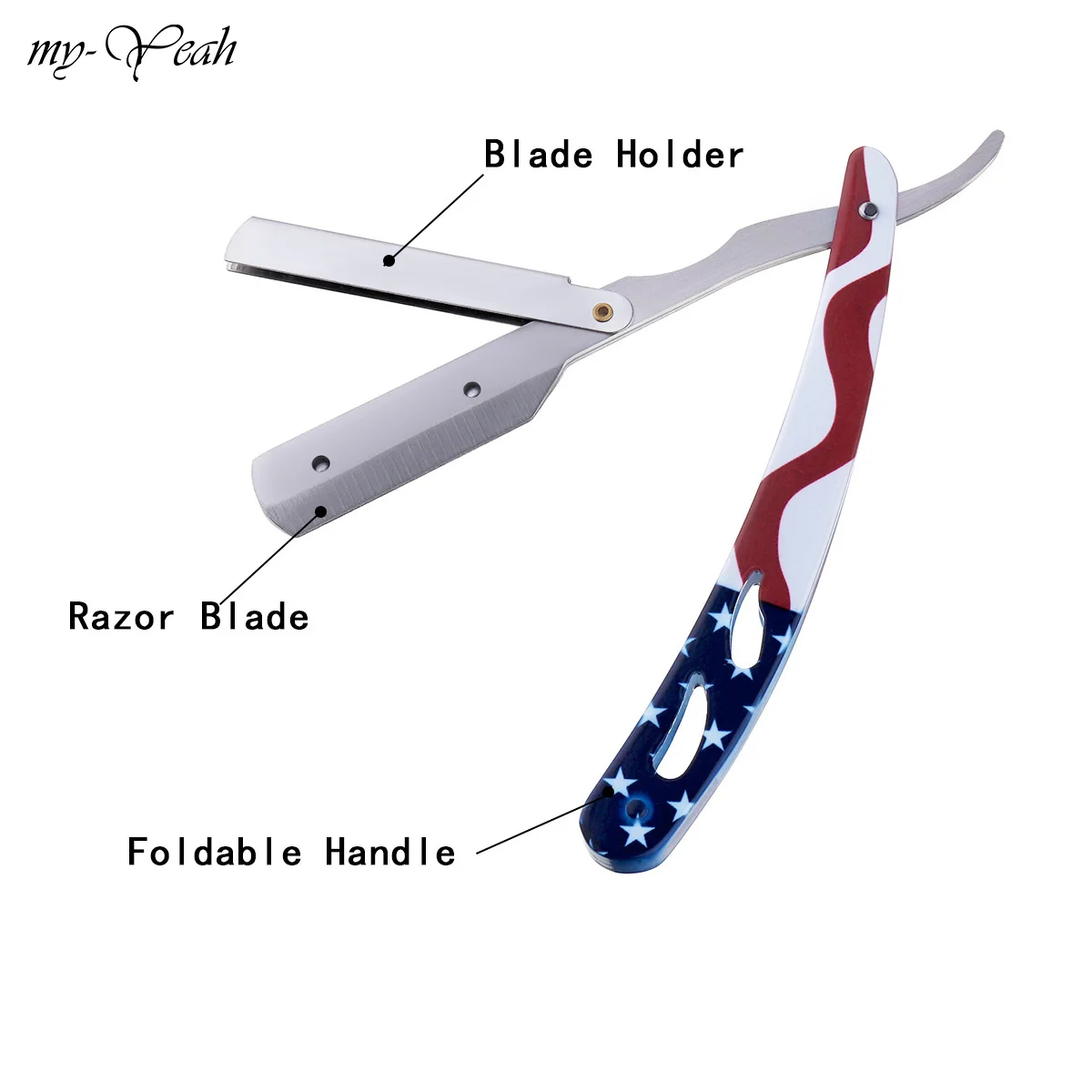2 цвета Мужская бритва для бритья парикмахерские инструменты складной нож